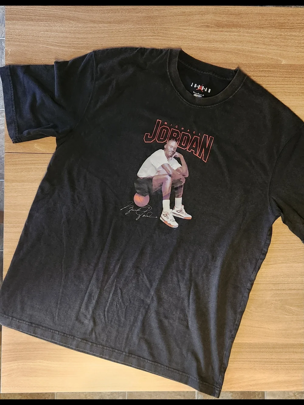 Jordan Black Graphic Men's T-Shirt